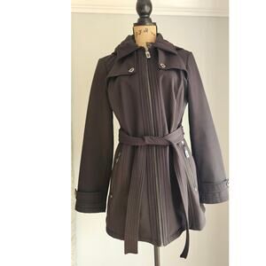 Michael Kors  Coat Jacket Zipper Pockets Hooded Insulated Women Sz M